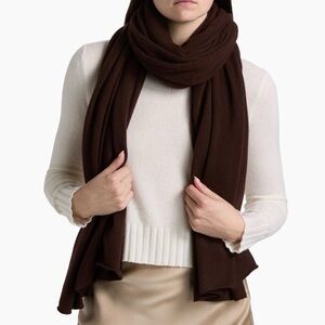 Vince Cashmere Burgundy Plush lightweight Wrap Scarf
